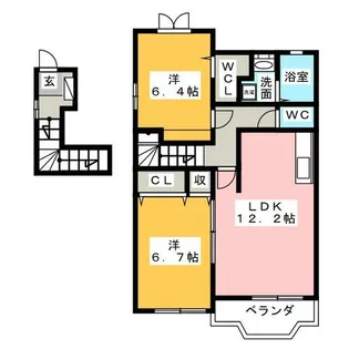 セレノアロッジオ【2階】の間取り