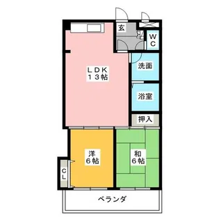 グレイシャス・U【2D号室】の間取り