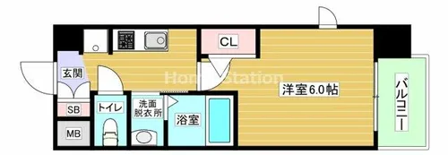 大阪府大阪市西淀川区大和田4丁目【マンション】の間取り