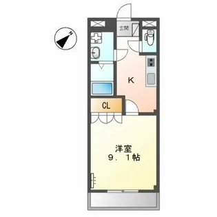 イーストヒルズ田原【2階】の間取り