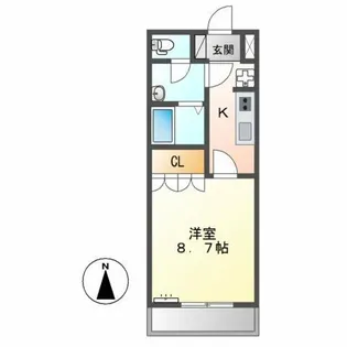 イーストヒルズ田原Ⅱ【1階】の間取り