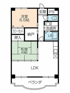 みゆきサンプラザ【101号室】の間取り