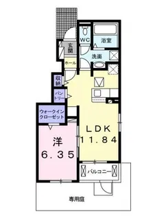 ペトカ【1階】の間取り