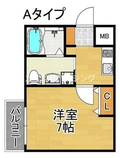 WING住之江【3階】の間取り