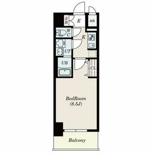 S-RESIDENCE金山West【9階】の間取り