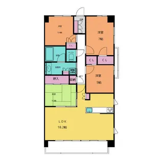 プラウド八事ガーデン【2階】の間取り
