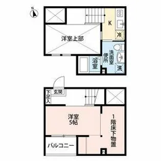 エクステンション K【105号室】の間取り
