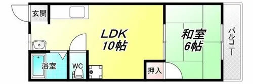スペース八尾【302号室】の間取り