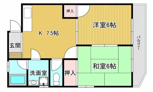 谷川荘【203号室】の間取り