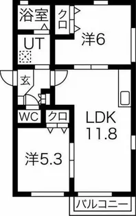 fortuna【2階】の間取り