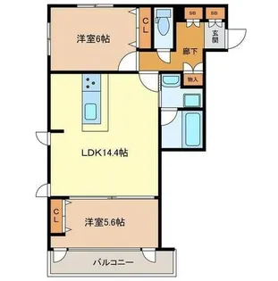 OA FLAT Ⅰ【2階】の間取り