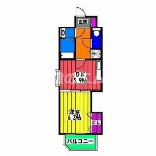 リー・ルーチェ【515号室】の間取り
