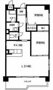 福東ジュネス11 A【201号室】の間取り