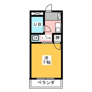 スカイビレッジAISEI【4階】の間取り