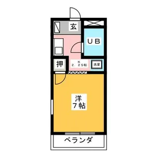 スカイビレッジAISEI【2階】の間取り