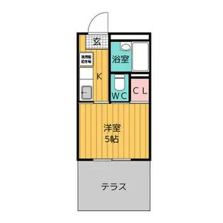 ニュー高貴【1階】の間取り