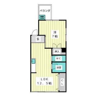 ハウシェル隼人池【4階】の間取り