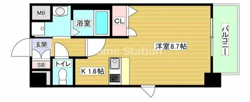 大阪府大阪市西淀川区大和田4丁目【マンション】の間取り