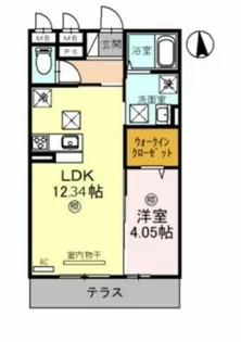 ウエスト ポート【105号室】の間取り