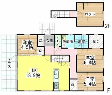 福岡県北九州市八幡西区岡田町【一戸建】の間取り