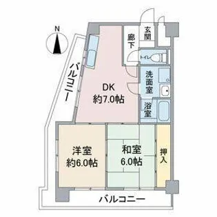 エステートⅡ【6階】の間取り