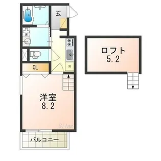 デル・メゾン堺市駅【1階】の間取り
