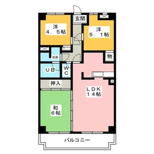 グリーンポートⅡ【4階】の間取り