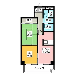 グリーンポートⅡ【5階】の間取り