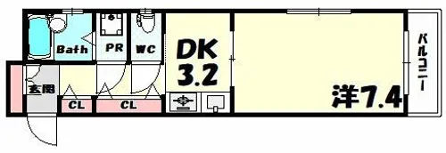 兵庫県神戸市中央区布引町2丁目【マンション】の間取り