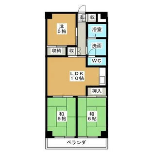 明正雅ハイツ【3階】の間取り