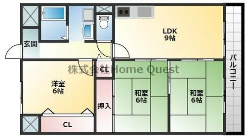 エスペラール【1階】の間取り
