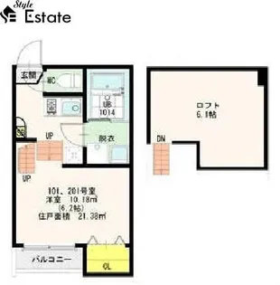シャルムコーポ尾頭橋【1階】の間取り