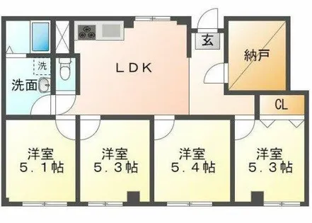 ガーデンハイツ【3階】の間取り