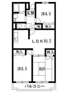 ウェストヴィレッジ弐番館【207号室】の間取り
