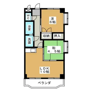 サンライズ入場【4階】の間取り