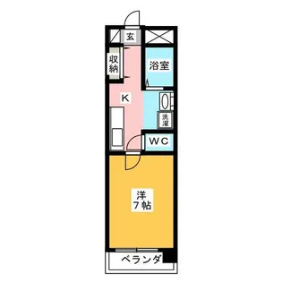 コーポラスヤスイ【3階】の間取り