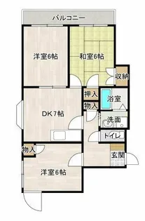 クレスパ御坊【203号室】の間取り