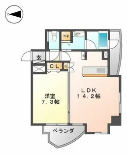 プロシード金山2【7階】の間取り