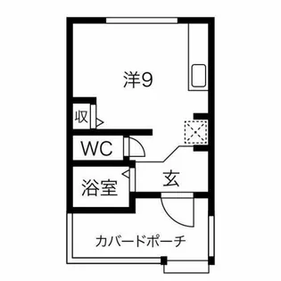 赤羽根サーフベースA棟【1号室】の間取り