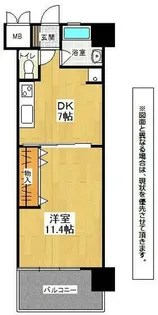 コンプレート古船場【4階】の間取り