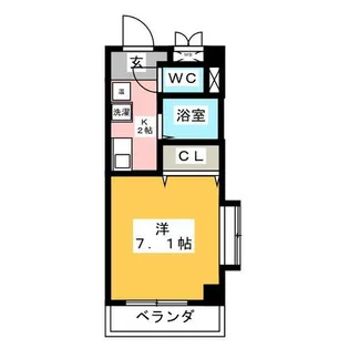 メルヴェーユ高辻【2階】の間取り