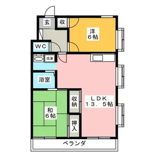 藤苑マンション【2階】の間取り