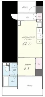 ブリリアントコートクラージュ【5階】の間取り