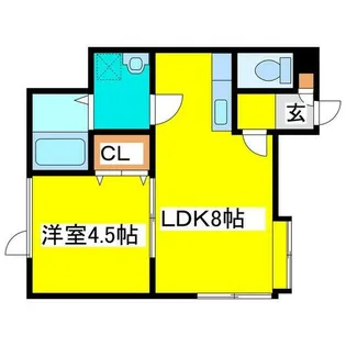 ツインコートアクア【2階】の間取り