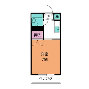 旭ハイツ【2階】の間取り