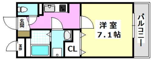 モイキートス【3階】の間取り