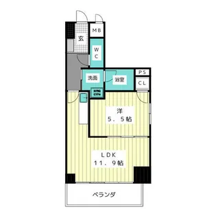 スタジオスクエア大須【8階】の間取り