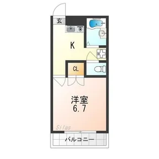 プレジール笹川【2階】の間取り