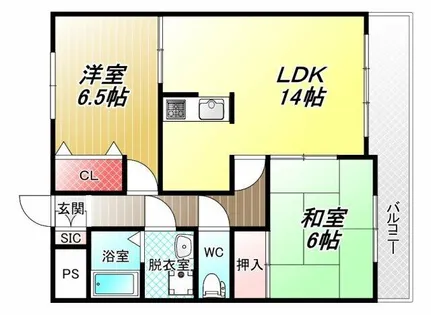 ニューエスポワール【1階】の間取り