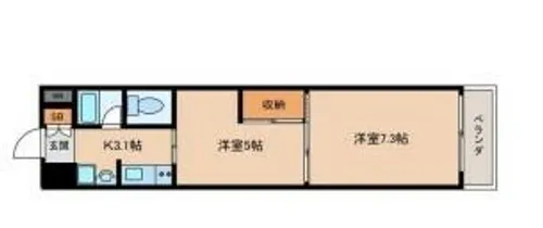 宮西パレス 壱号館【2階】の間取り